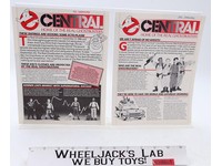 Lot of 2 Central The Real Ghostbusters Newsletters 1987 Vintage Action Figure