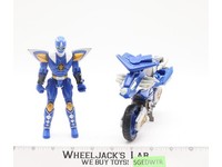 Blue Hovercraft Cycle & Ranger Power Rangers Dino Thunder 2004 Bandai Vehicles