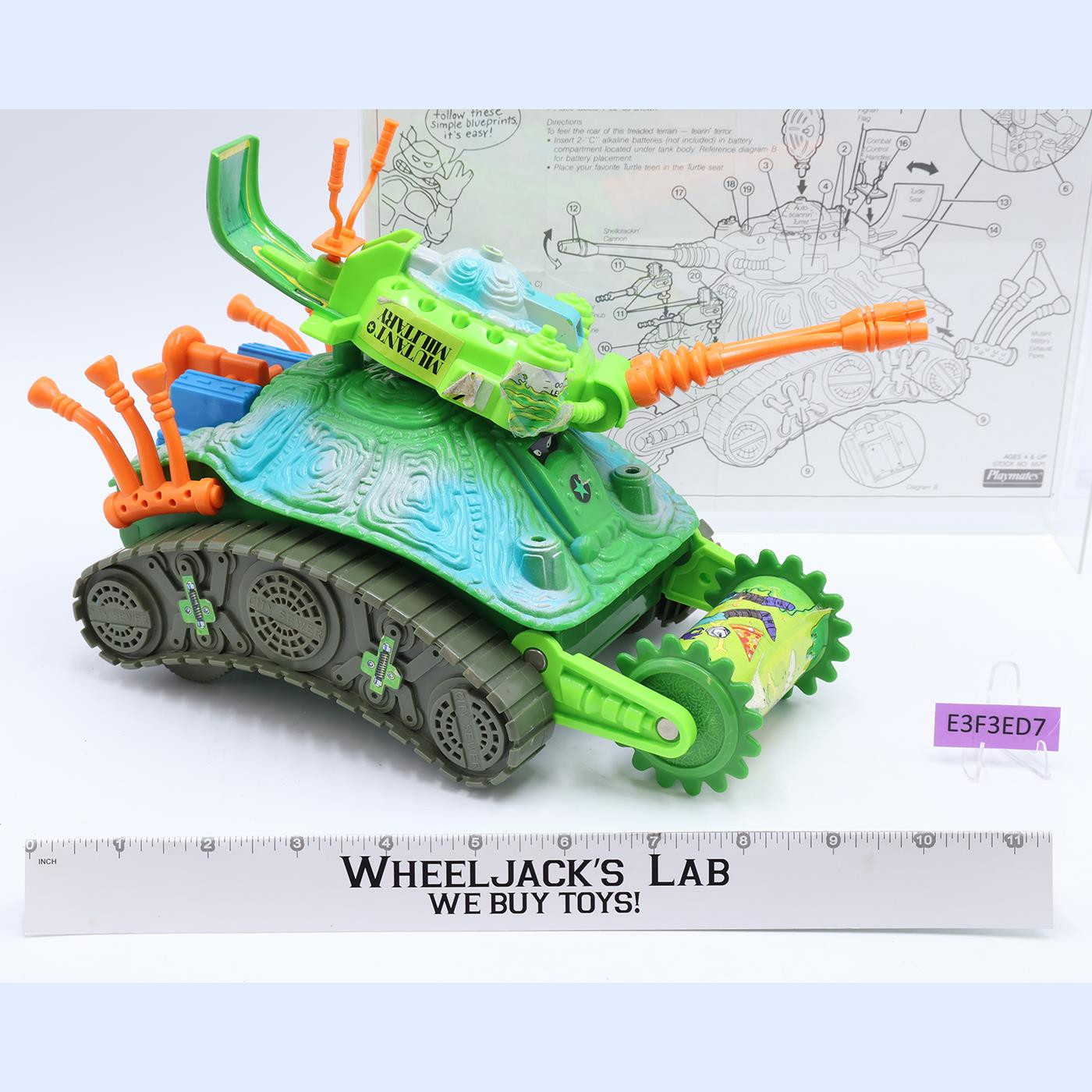 Turtle Tank Teenage Mutant Ninja Turtles TMNT 1991 Playmates Vehicle