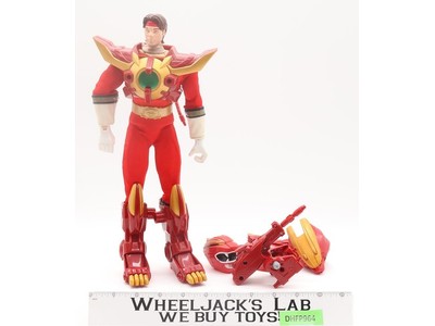 Red Battlized Warrior Power Rangers Wild Force 100% Complete 2002 Bandai 12" Fig