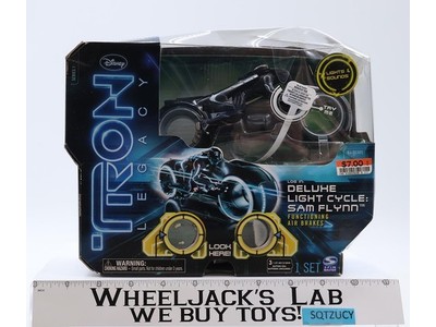 TRON Legacy Deluxe Light Cycle Sam Flynn Disney Spin Master NEW Action Figure