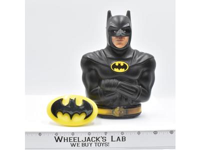 Batman Plastic Coin Bank with Soft Glow Night Light Vintage 1989