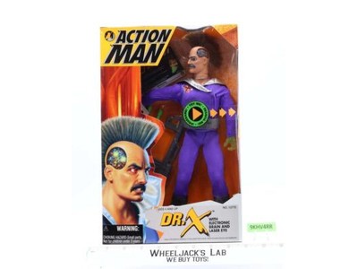 DR. X Electronic Brain Action Man Hasbro 1995 12 " Action Figure MISB Figure