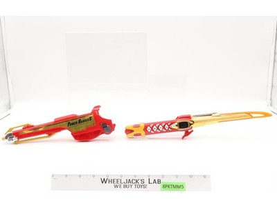 Red Samurai Gun Blaster Sword 18 Inch Ninja Storm Power Rangers 2002 WORKS