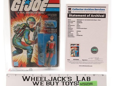 Flash CAS GRADED 75 GI Joe Series 1 11-Back 1982 Hasbro Action Figure NEW SEALED