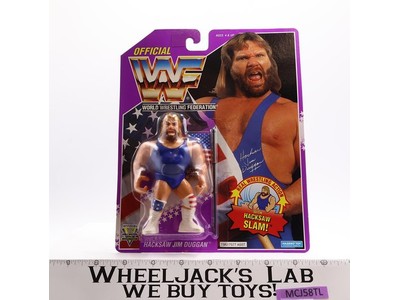 Hacksaw Jim Duggan WWF Wrestling 1993 Hasbro Action Figure NEW MOSC SEALED