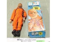 Air Adventurer Blonde Flocked Hair Beard 12" GI Joe #7403 w/ Box Hasbro 1970