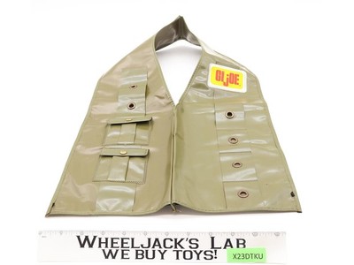 GI Joe Backyard Patrol Green Child Size Army Vest Hasbro 1960s Vintage