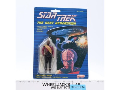 Lieutenant Worf Star Trek The Next Generation Galoob 1988 Vintage NEW MOSC