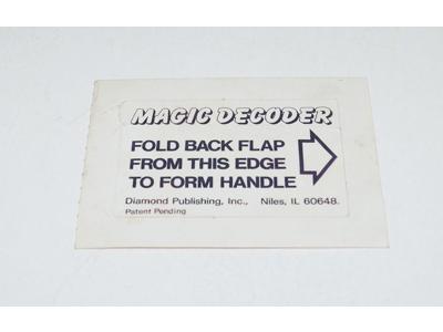 Sticker Book Magic Decoder Tech Spec Action Figure Vintage G1 Transformers