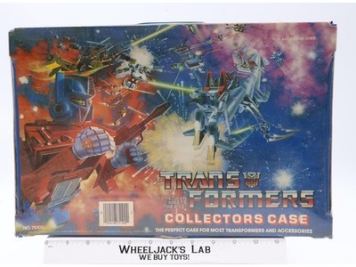 Vinyl Collectors Case W/Tray 1984 Tara Toy Corp. G1 Transformers Vintage