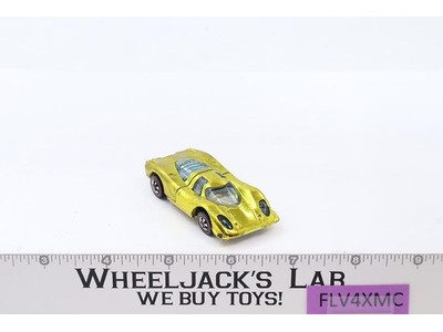Porsche 917 Yellow 1969 1970 Redline Hot Wheels Mattel Vintage RL USA