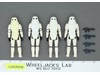 Lot of 4 Complete Star Wars Imperial Stormtroopers 1980s Kenner Vintage Figures