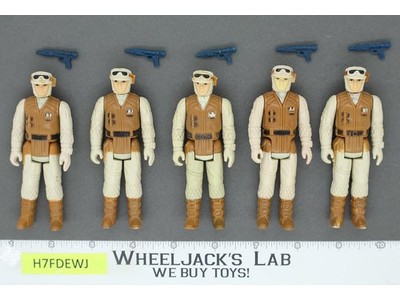 Lot of 5 Complete Hoth Rebel Soldiers Star Wars 1980 ESB Vintage Kenner Figures
