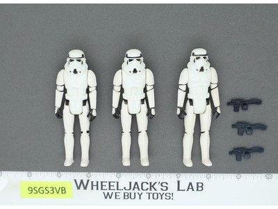 Lot of 3 Complete Star Wars Imperial Stormtroopers 1980s Kenner Vintage Figures