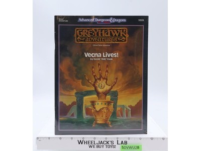 Greyhawk Adventures Vecna Lives! by David "Zeb" Cook 1990 TSR 2nd Edition Sealed