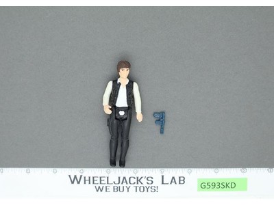 Han Solo BIG HEAD 100% Complete Star Wars 1977 Kenner Action Figure NO REPRO