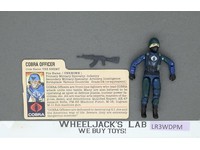 Cobra Officer V1.5 Swivel Arms 100% Complete G.I. Joe 1983 Hasbro Vintage Figure