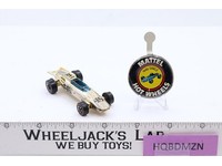 Indy Eagle GOLD CHROME Hot Wheels 1969 Redline Mattel Vtg RL HK w/ Button RARE
