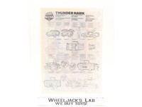 MASK M.A.S.K. Thunder Hawk Instruction Manual Booklet Poster Kenner EURO