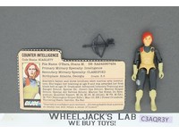 Scarlett V1.5 Swivel Arms 100% Complete G.I. Joe 1983 Hasbro Vintage Figure