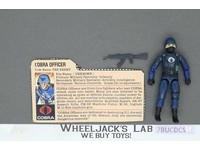 Cobra Officer V1.5 Swivel Arms 100% Complete G.I. Joe 1983 Hasbro Vintage Figure