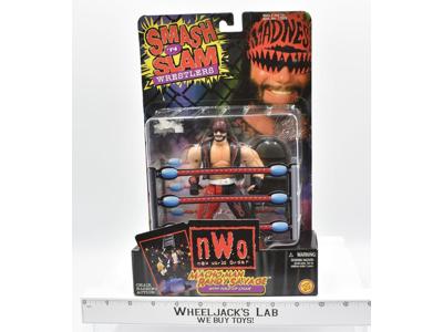 Macho Man Randy Savage W/Fold Up Chair Smash 'N Slam NWO WCW Toy Biz 1999