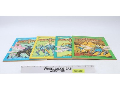 Lot of 4 Sectaurs Warriors of Symbion Coloring/Story Books 1985 Seven Towns NEW