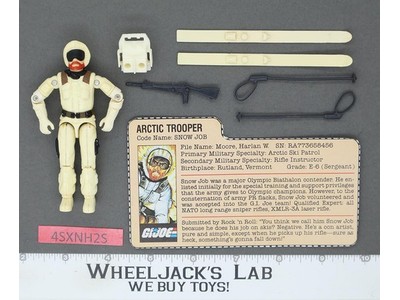 Snow Job V1 100% Complete G.I. Joe 1983 Hasbro Vintage Action Figure