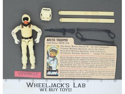 Snow Job V1 100% Complete G.I. Joe 1983 Hasbro Vintage Action Figure