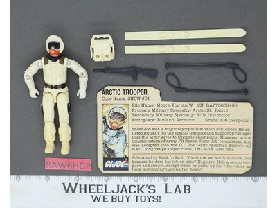 Snow Job V1 100% Complete G.I. Joe 1983 Hasbro Vintage Action Figure