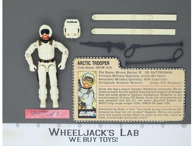 Snow Job V1 100% Complete G.I. Joe 1983 Hasbro Vintage Action Figure