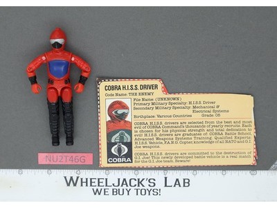 Cobra H.I.S.S. Driver V1 100% Complete G.I. Joe 1983 Hasbro Vintage Figure