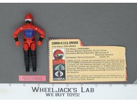 Cobra H.I.S.S. Driver V1 100% Complete G.I. Joe 1983 Hasbro Vintage Figure