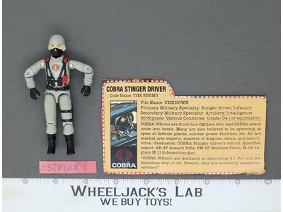 Cobra Stinger Driver V1 100% Complete G.I. Joe 1984 Hasbro Vintage Action Figure