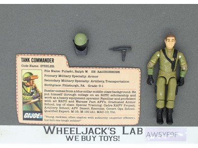 Steeler V1.5 Swivel Arms G.I. Joe 1983 Hasbro Vintage Action Figure