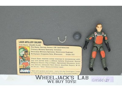 Grand Slam V1 Straight Arms 100% Complete G.I. Joe 1982 Hasbro Vintage Figure
