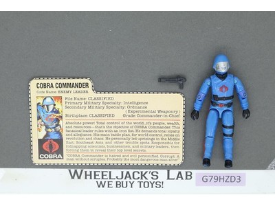 Cobra Commander V1.5 100% Complete 1983 G.I. Joe Hasbro Vintage Action Figure
