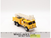 Stomper Fire Dept. YELLOW Ladder Tower #27 Fire Truck 1980's Vtg WORKS!