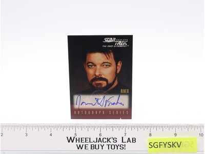 William Riker Star Trek Next Generation Jonathan Frakes AUTOGRAPHED Trading Card