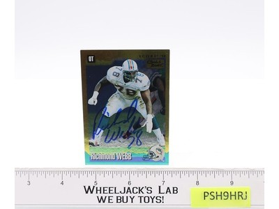#246 Richmond Webb Miami Dolphins AUTOGRAPHED 1994 Pinnacle Football Card