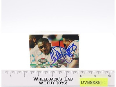 #380 Troy Vincent Miami Dolphins AUTOGRAPHED 1993 Topps Football Card