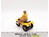 STOMPER Schaper 3-Wheeler ATC ATV Yellow Cycle w/ Rider 1980's Battery Op WORKS