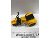 STOMPER Schaper 3-Wheeler ATC ATV Yellow Cycle w/ Rider 1980's Battery Op WORKS