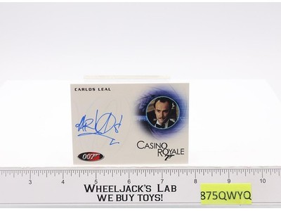 A192 Tournament Direct Casino Royale 007 Carlos Leal AUTOGRAPHED Trading Card
