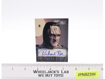 Gul Evek Star Trek Next Generation Richard Poe AUTOGRAPHED Trading Card
