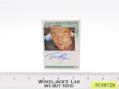 Satler Star Trek Next Generation Tim De Zarn AUTOGRAPHED Trading Card
