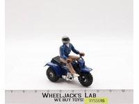 STOMPER Schaper 3-Wheeler ATC ATV Blue Cycle w/ Rider 1980's Battery Op WORKS