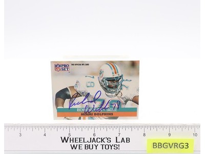 #78 Richmond Webb Miami Dolphins AUTOGRAPHED 1991 Pro Set Football Card