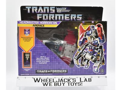 Apeface MIB NR FIGURE UNUSED STICKERS 100% Complete 1987 Vintage G1 Transformers